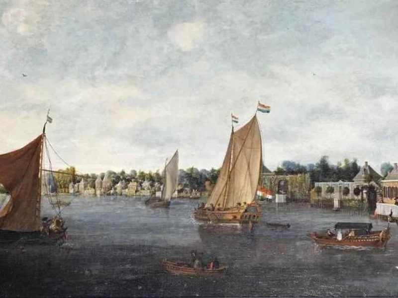 1658-Laurens van der Vinne - Una vista del Zuider Buiten Spaarne
